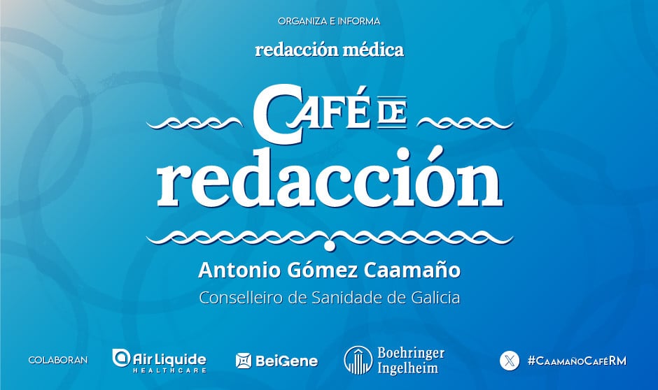 El conselleiro de Sanidade de la Xunta de Galicia, Antonio Gómez Caamaño, protagoniza el Café de Redacción