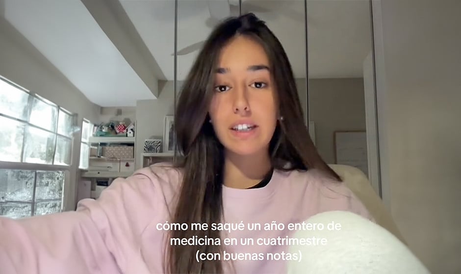 Nuria Hernández, alumna de Medicina, hizo 12 exámenes en un solo cuatrimestre para aprobar los exámenes del segundo cuatrimestre de primero y los del  primero del segundo curso