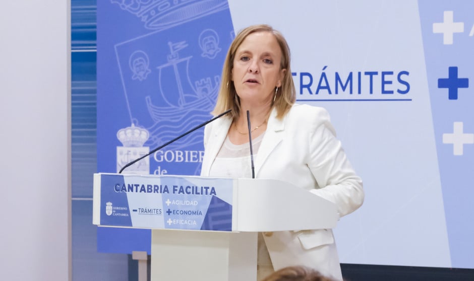 La consejera de Presidencia, Justicia, Seguridad y Simplificación Administrativa de Cantabria, Isabel Urrutia