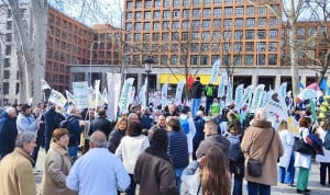 Manifestación en contra del Estatuto Marco