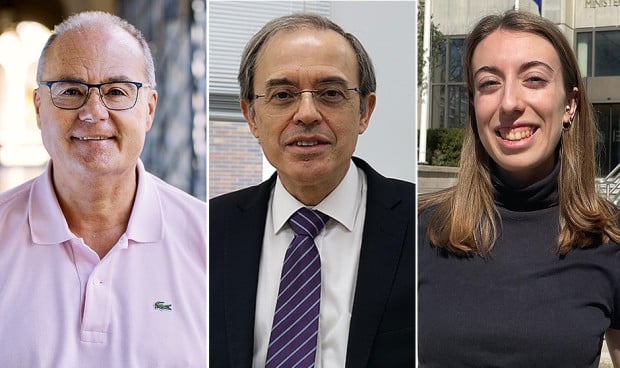 Antoni Trilla, Javier Arias y Laura Cortés Fraile, decanos y estudiantes de Medicin, aprueban la EvAU única del PP
