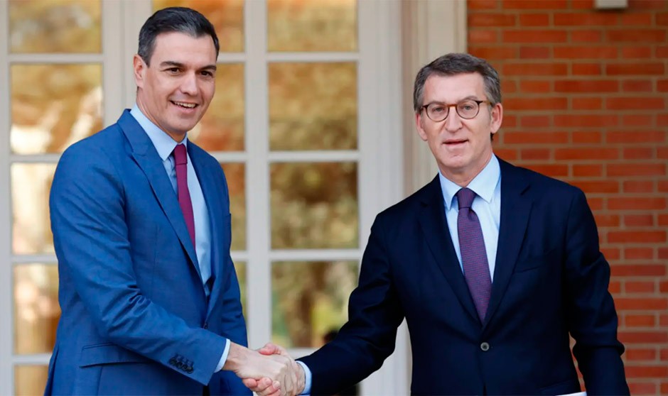 Pedro Sánchez y Alberto Núñez Feijóo.