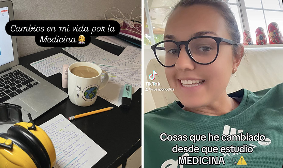 Una estudiante de Medicina detalla los cambios de hábitos que ha experimentado desde que empezó Medicina.