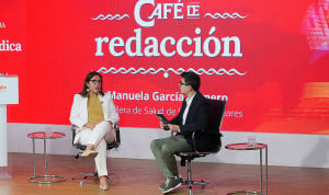  La consellera de Salut de las Islas Baleares, Manuela García, en el 'Café de Redacción'.