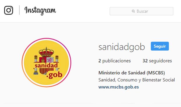 El Ministerio de Sanidad se hace 'instagramer'