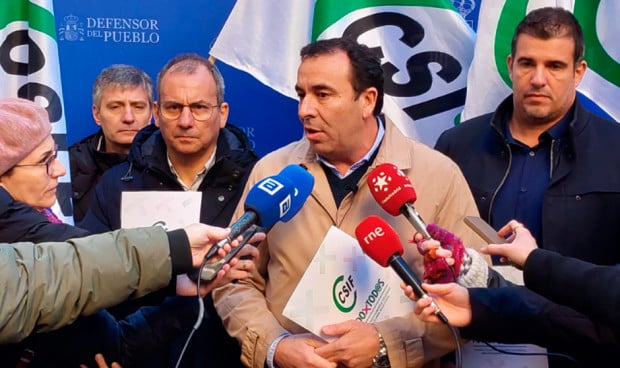 Francisco Lamas, representante de Acción Sindical de CSIF en la sede del Defensor del Pueblo