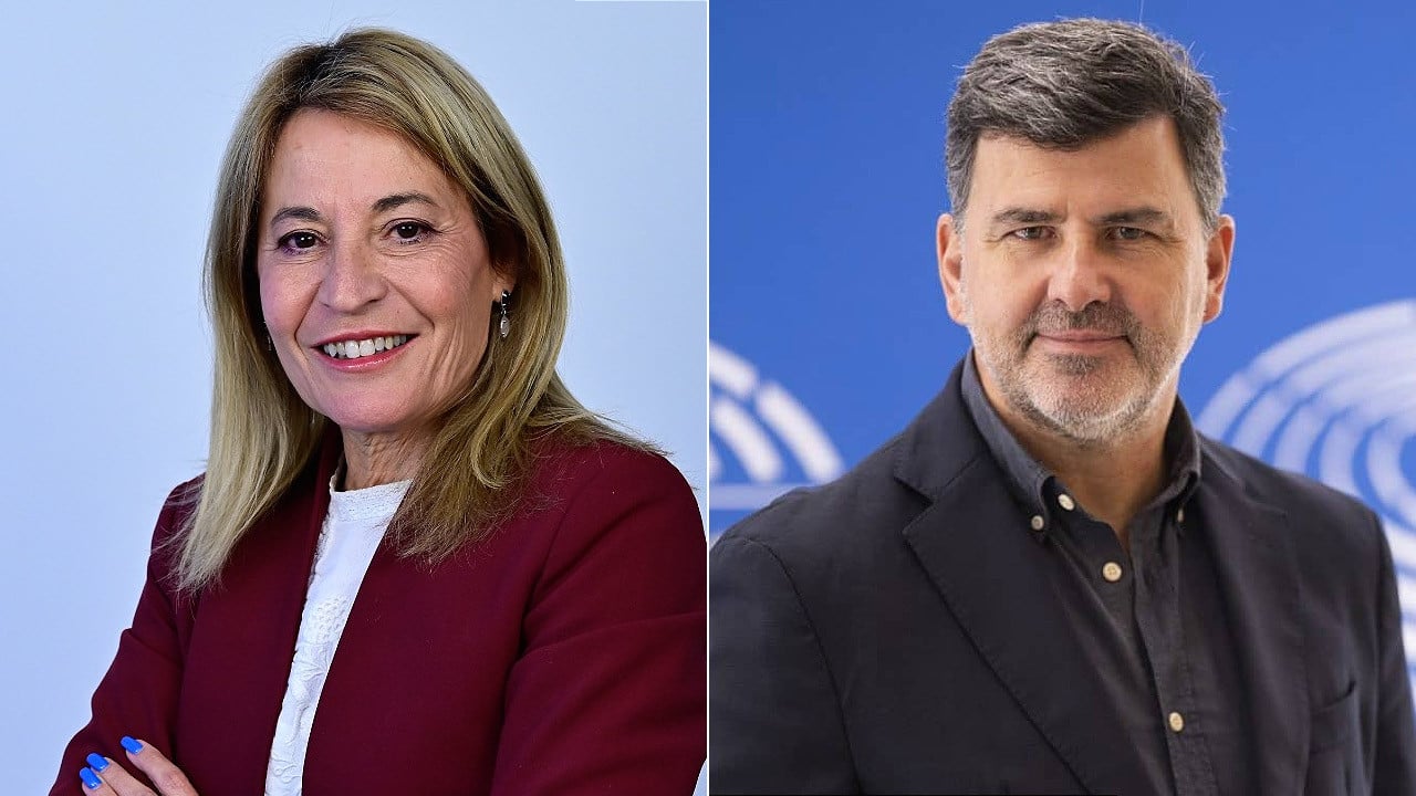  Elena Nevado, eurodiputada del PP; y Nicolás González, eurodiputado del PSOE.