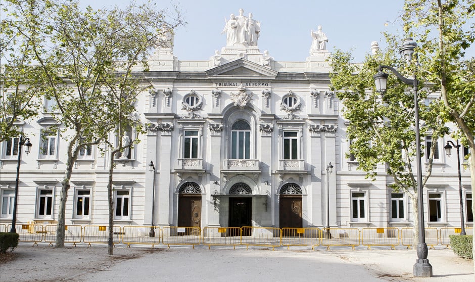 Sede del Tribunal Supremo, que considera que las quejas por falta de EPIs durante la pandemia son de "interés social"