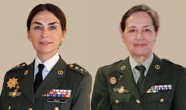 Médicas militares Elvira Pelet y Rosa María García Toledano.