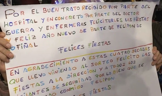 Entrañable homenaje a la sanidad en el sorteo de la Lotería