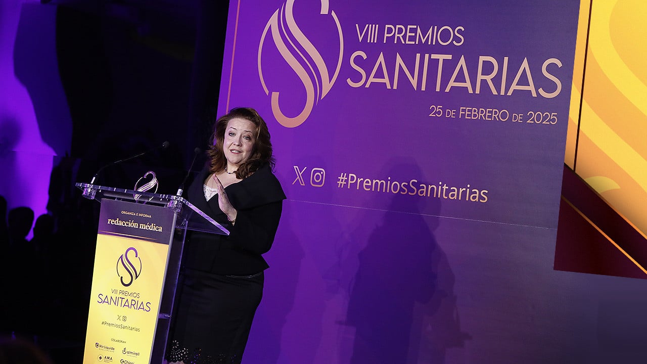 Fátima Matute, consejera de Sanidad de la Comunidad de Madrid, recoge su Premio Sanitarias