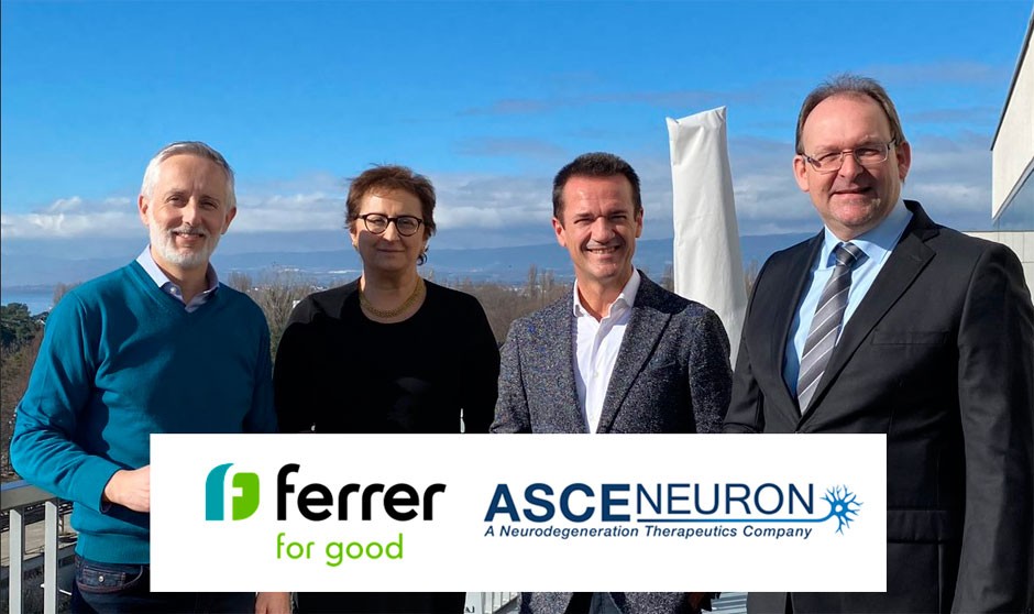 Ferrer adquiere los derechos a nivel mundial de una molécula de la suiza Asceneuron para tratar una enfermedad rara neurodegenerativa
