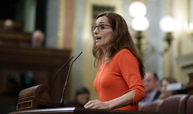  Mónica García, ministra de Sanidad, en el debate sobre  la creación de la Agencia Estatal de Salud Pública en el Congreso.