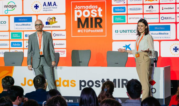 Pablo Villagrasa, del Hospital Lozano Blesa de Zaragoza, y Rocío Martín, del Hospital Gregorio Marañón