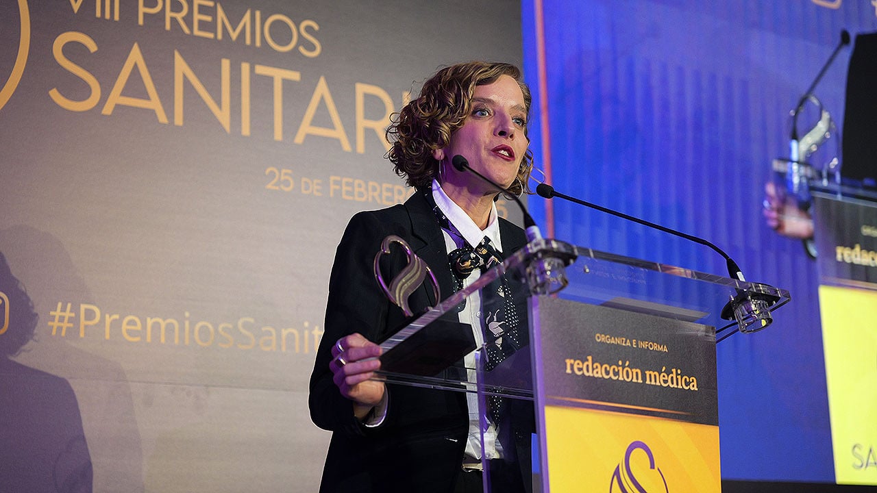 Izaskun Lacunza, de la Fundación Española para la Ciencia y la Tecnología, premiada en Sanitarias.