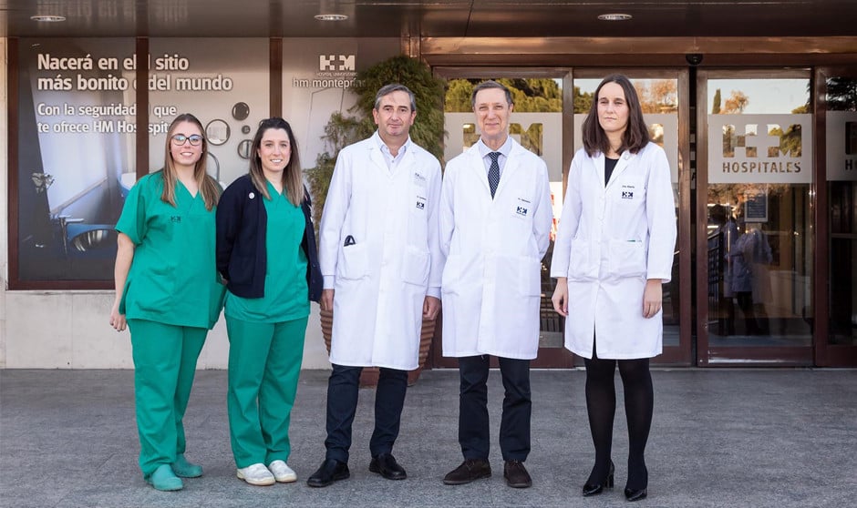  Equipo de profesionales de la Unidad de Electrofisiología de HM CIEC, participantes en el esrudio pionero que lidera este centro sobre cardioneuromodulación