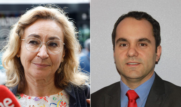 Consejera de Salud y Políticas Sociales de La Rioja, María Martín y presidente del COF La Rioja, Mario Domínguez 