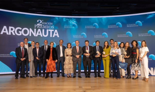 Foto de familia del acto de entrega de la II edición de los premios Argonauta de la Fundación PharmaMar