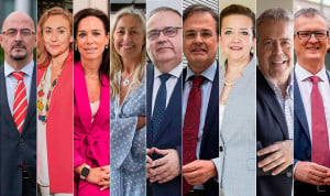 César Pascual, María Martín, Sara García Espada, Rocío Hernández, Alejandro Vázquez, Alberto Martínez, Fátima Matute, Antonio Gómez Caamaño y Juan José Pedreño