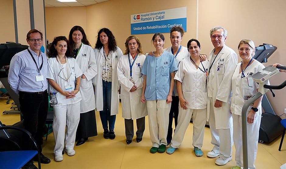 Los psiquiatras y 'fisios' son parte del equipo de la Unidad de Rehabilitación Cardiaca del Hospital Universitario Ramón y Cajal, pionero en su abordaje multidisciplinar.