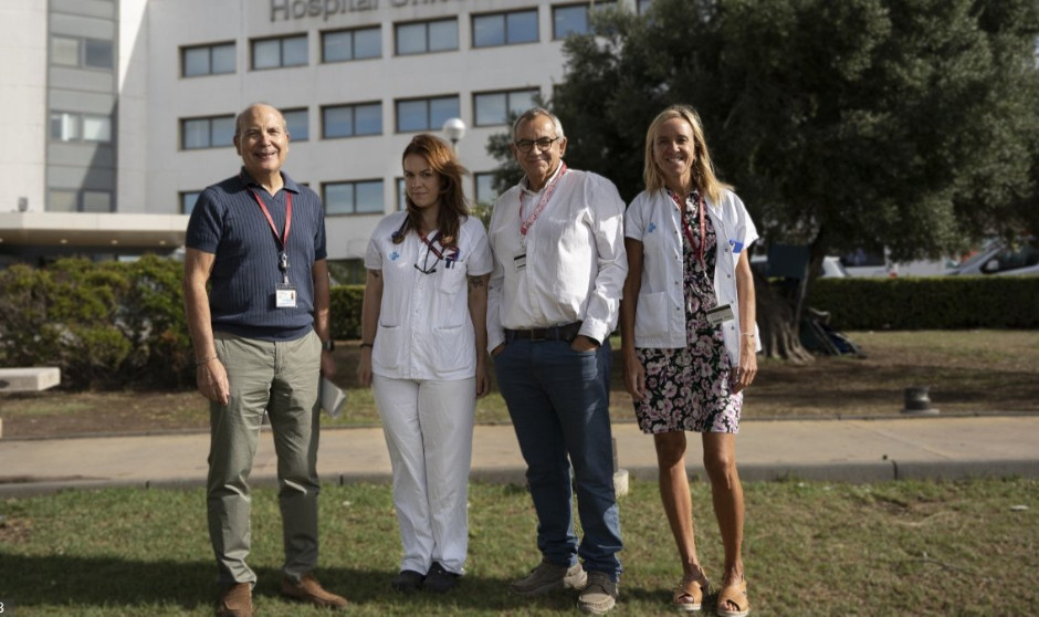 Jordi Carratalà, Gabriela Abelenda, Miquel Pujol y Carlota Gudiol, coautores del estudio.