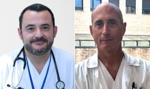  Abel Mujal, jefe de la Unidad de Hospitalización a Domicilio del Hospital Parc Taulí; y Javier Ortiz, jefe de la Unidad de Hospitalización a Domicilio del Hospital La Plana.