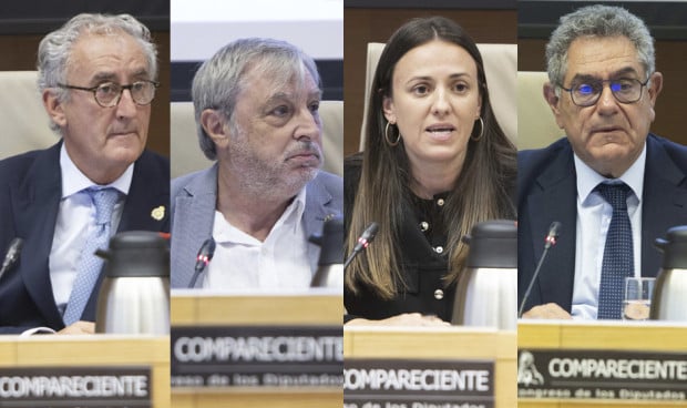 De izquierda a derecha, Tomás Cobo, Fernando Chacón, María Fuster y Manuel Martín Carrasco.