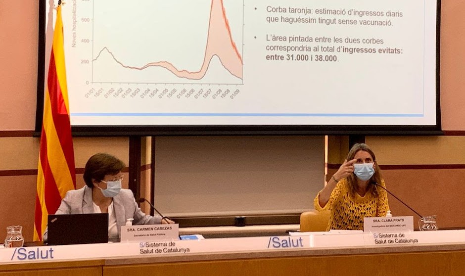 La vacunación evita 10.000 muertes y 38.000 ingresos en Cataluña en 2021