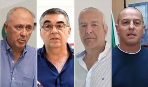 Victorino Girela, José-Pelayo Galindo, José Sánchez y Antonio Macías