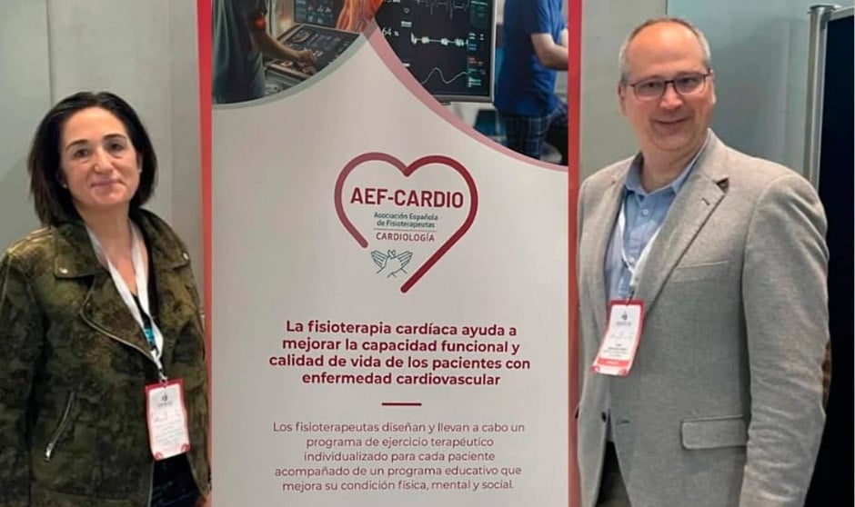 Carmen Valdivieso Sánchez y Juan Izquierdo García, presidenta y vicepresidente de AEF-Cardiología.