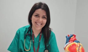 Lidia Carrillo, residente de cuarto año de Cardiología.