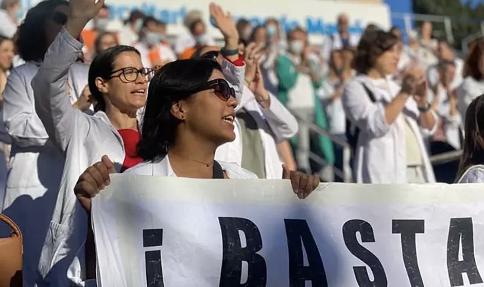 Manifestación de médicos