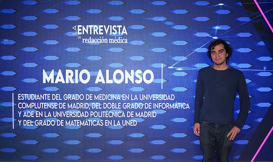   Mario Alonso, estudiante de altas capacidades que estudia Medicina y otros grados universitarios.