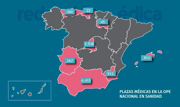 OPE nacional: reveladas todas las plazas médicas en 8 comunidades   