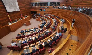 Interior de las Cortes de Castilla y León.