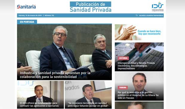 Publicación de Sanidad Privada estrena un diseño más atractivo