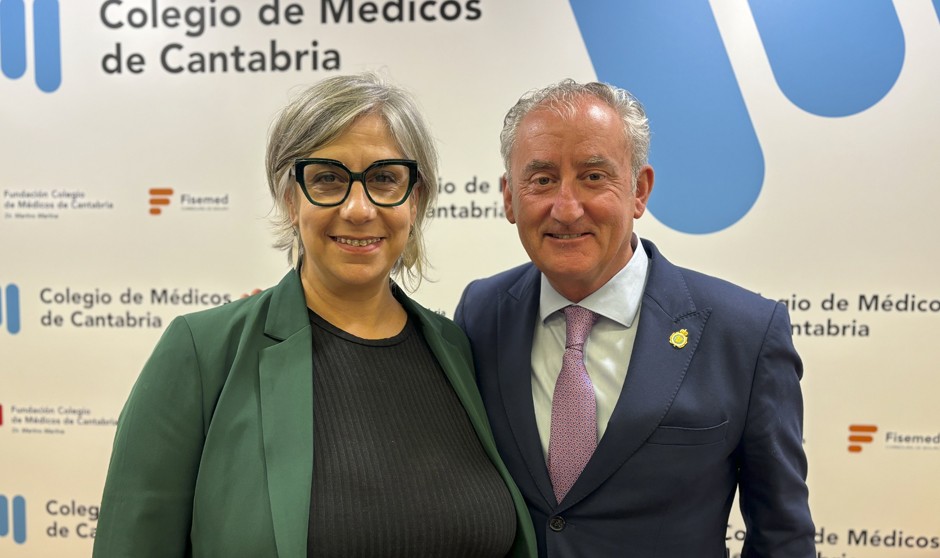 La presidenta de Confemel, Zaida Arteta; y Tomás Cobo, presidente de la OMC.