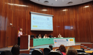 Mariana Rovira durante su intervención en el Ministerio de Sanidad.