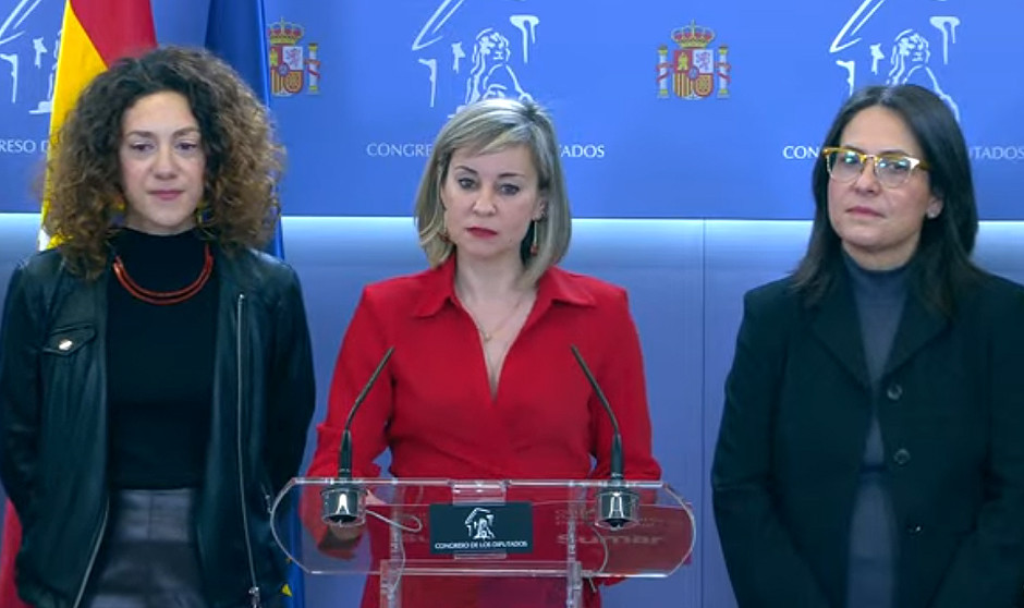 Verónica M. Barbero, de Sumar, presenta la propuesta del partido para incluir el derecho al aborto en la Constitución